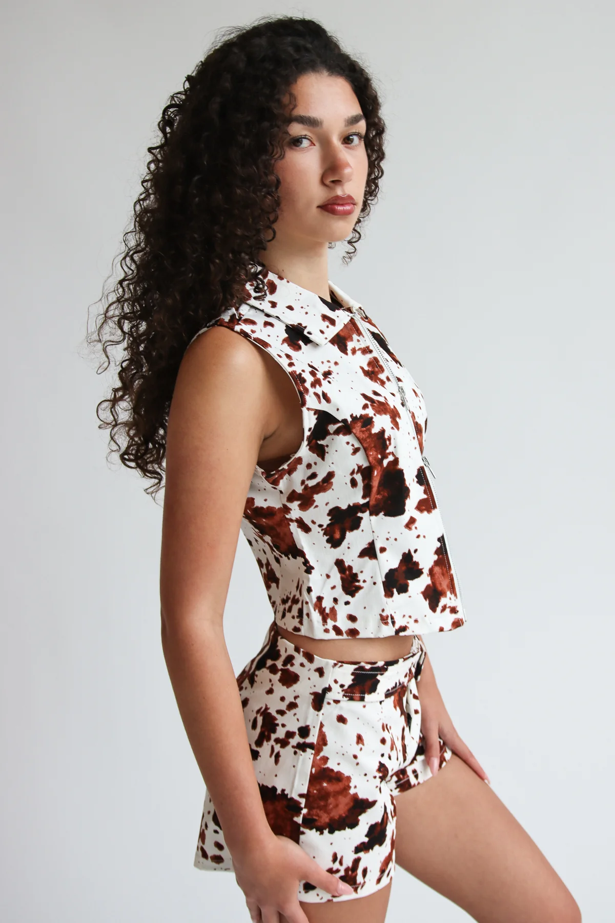 Cow Print Shorts - Image 4