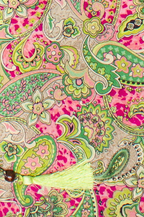 Patterned Scarf Halter Dress - Image 14